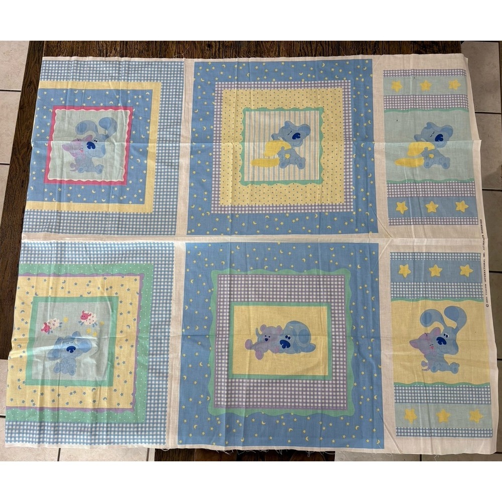 vintage 2001 blues clues Viacom fabric 45x35